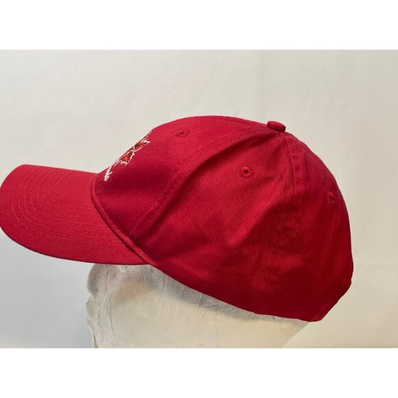 Victoria Canada hat cap adult 7" strap back red - Picture 2 of 7